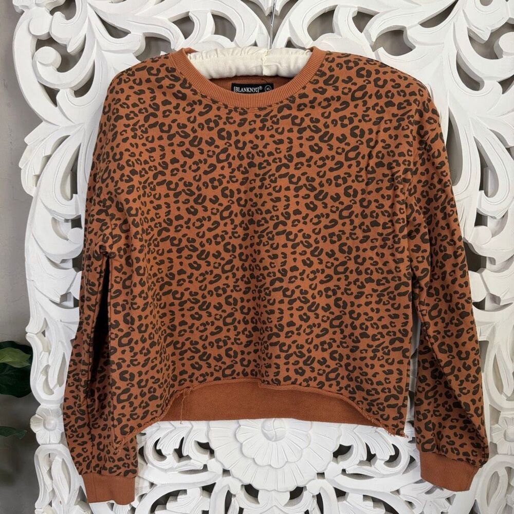 Blank NYC Leopard Print Sweatshirt - Picture 3 of 9